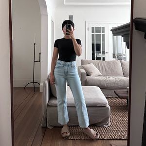 Levi’s high waisted crop flare jeans